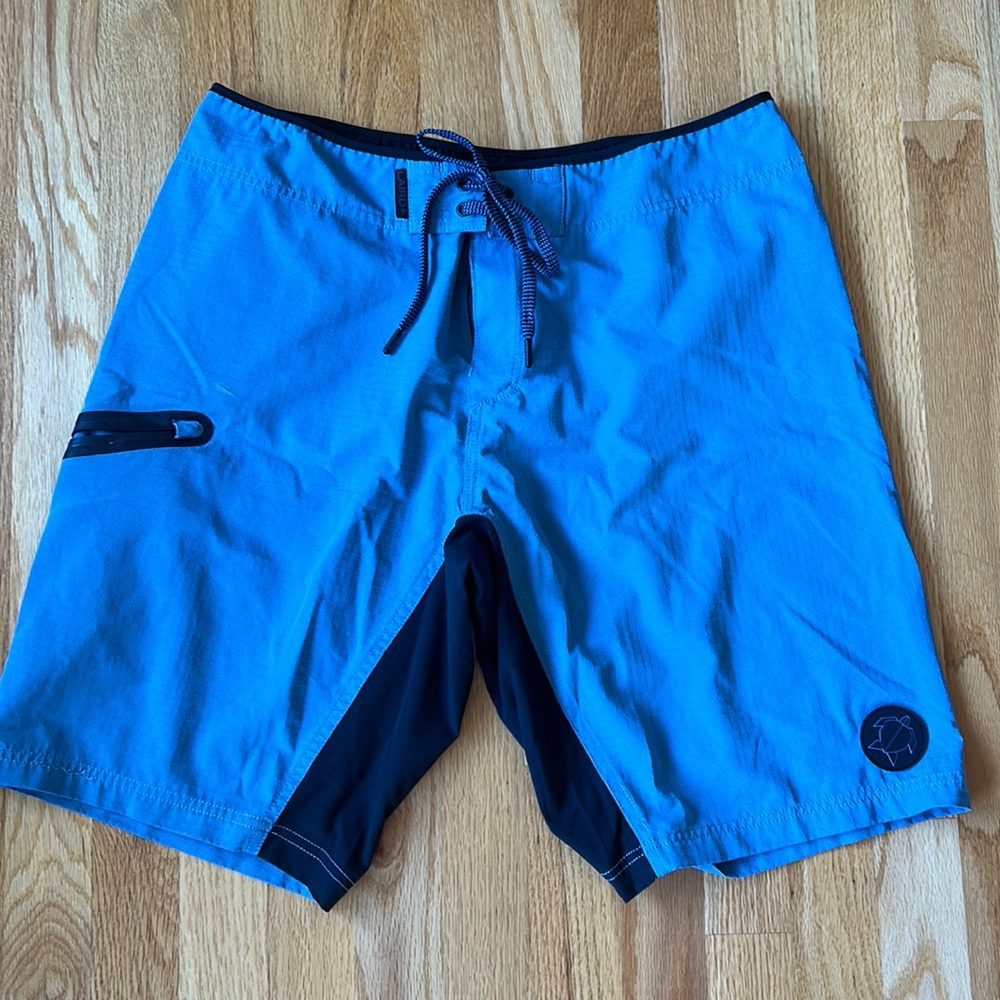 Blue Swim Trunks Size 34 Laird Brand